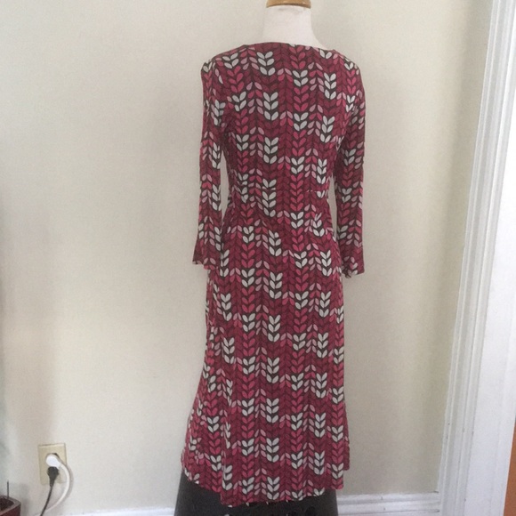 SOLD 🔥Boden Pink Brown Jersey Knit Dress 4R - Picture 3 of 4